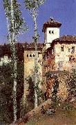 Ortega, Martin Rico y The Ladies' Tower in the Alhambra, Granada Germany oil painting reproduction